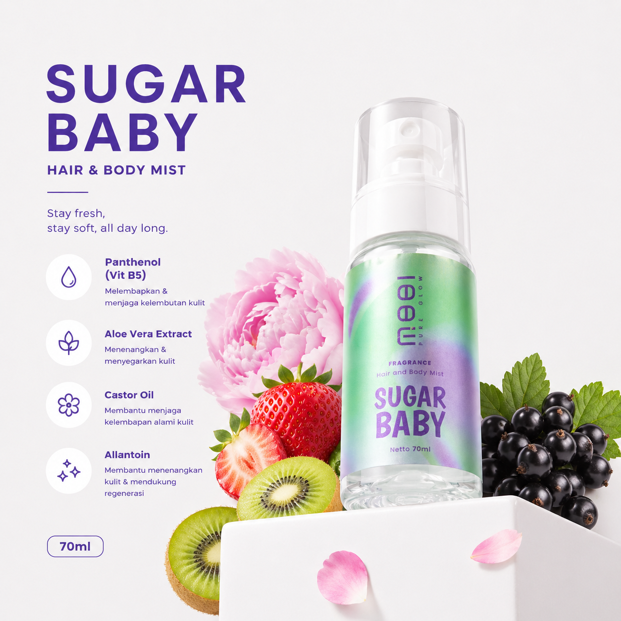 MOOI Fragrance Hair & Body Mist (Sugar Baby)